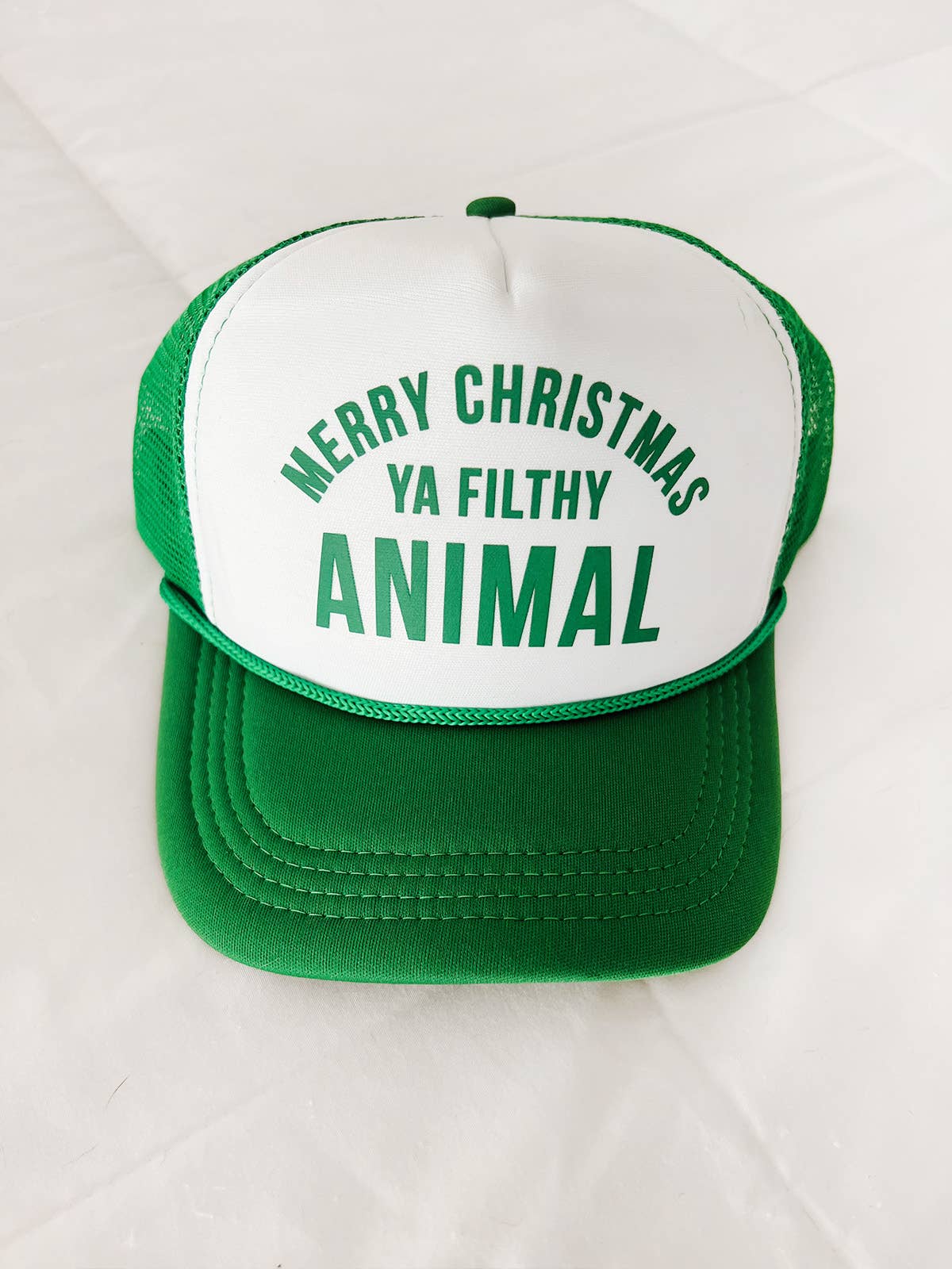 Maddon and Co.- Merry Christmas Ya Filthy Animal Trucker Hat - Green