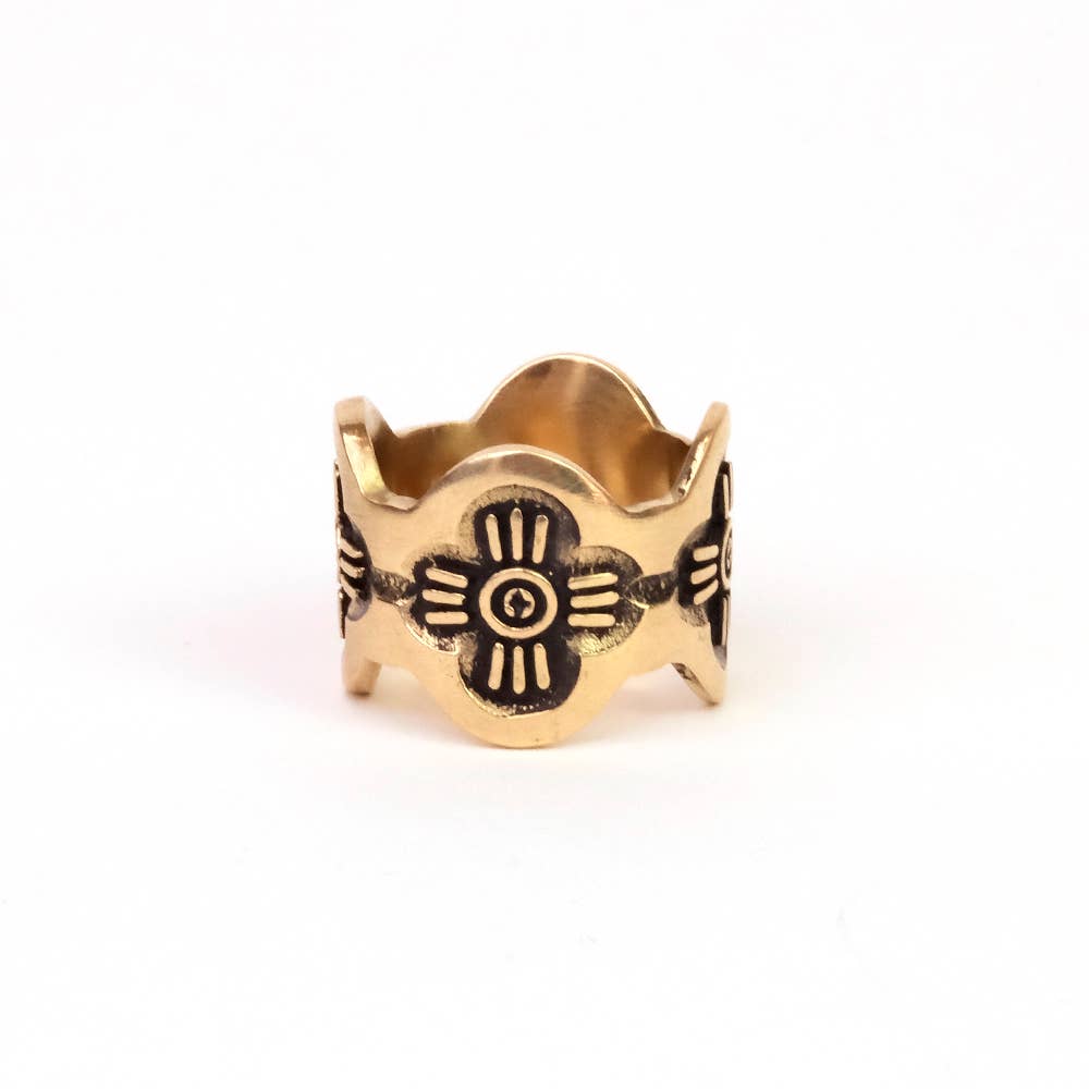 Handker- Gladys Brass Bandana Slide Ring