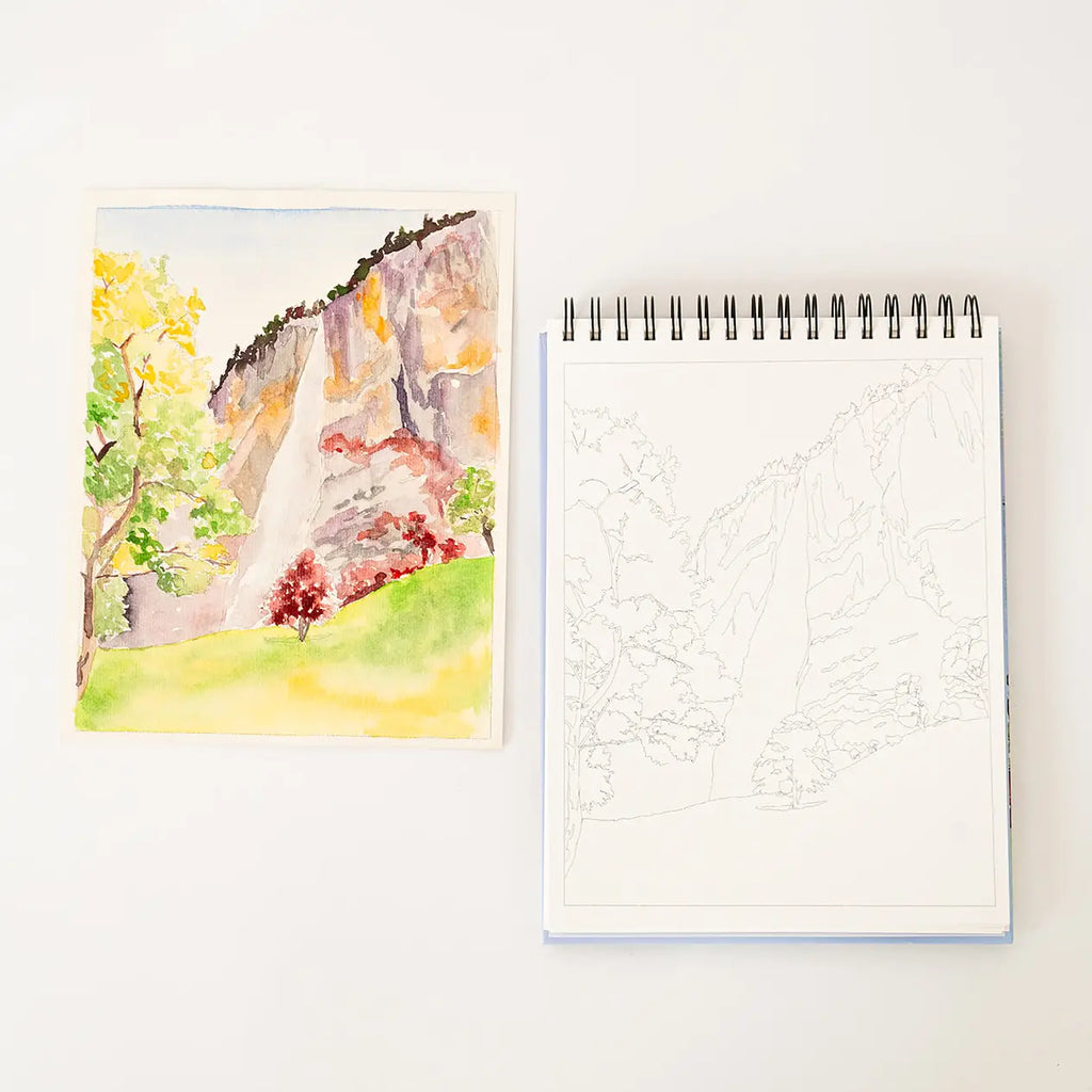 Bailey Rae Studio- Landscape Watercoloring Book