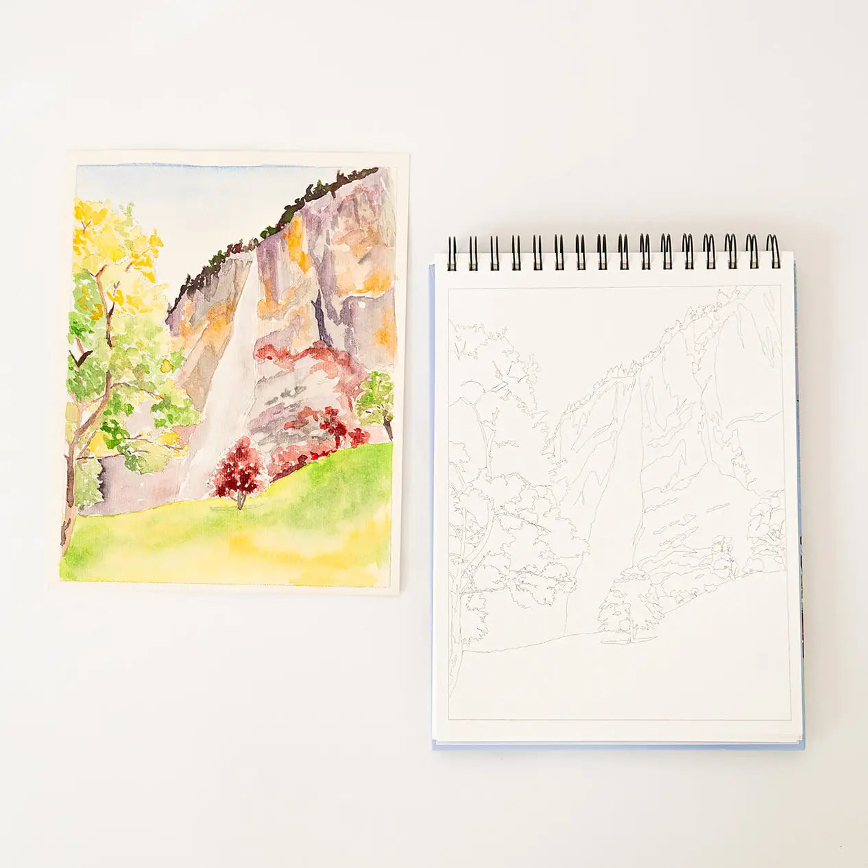 Bailey Rae Studio- Landscape Watercoloring Book