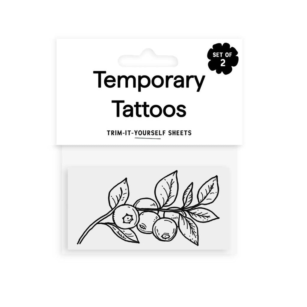 Saint Tattoos- Blueberry Branch Temporary Tattoos