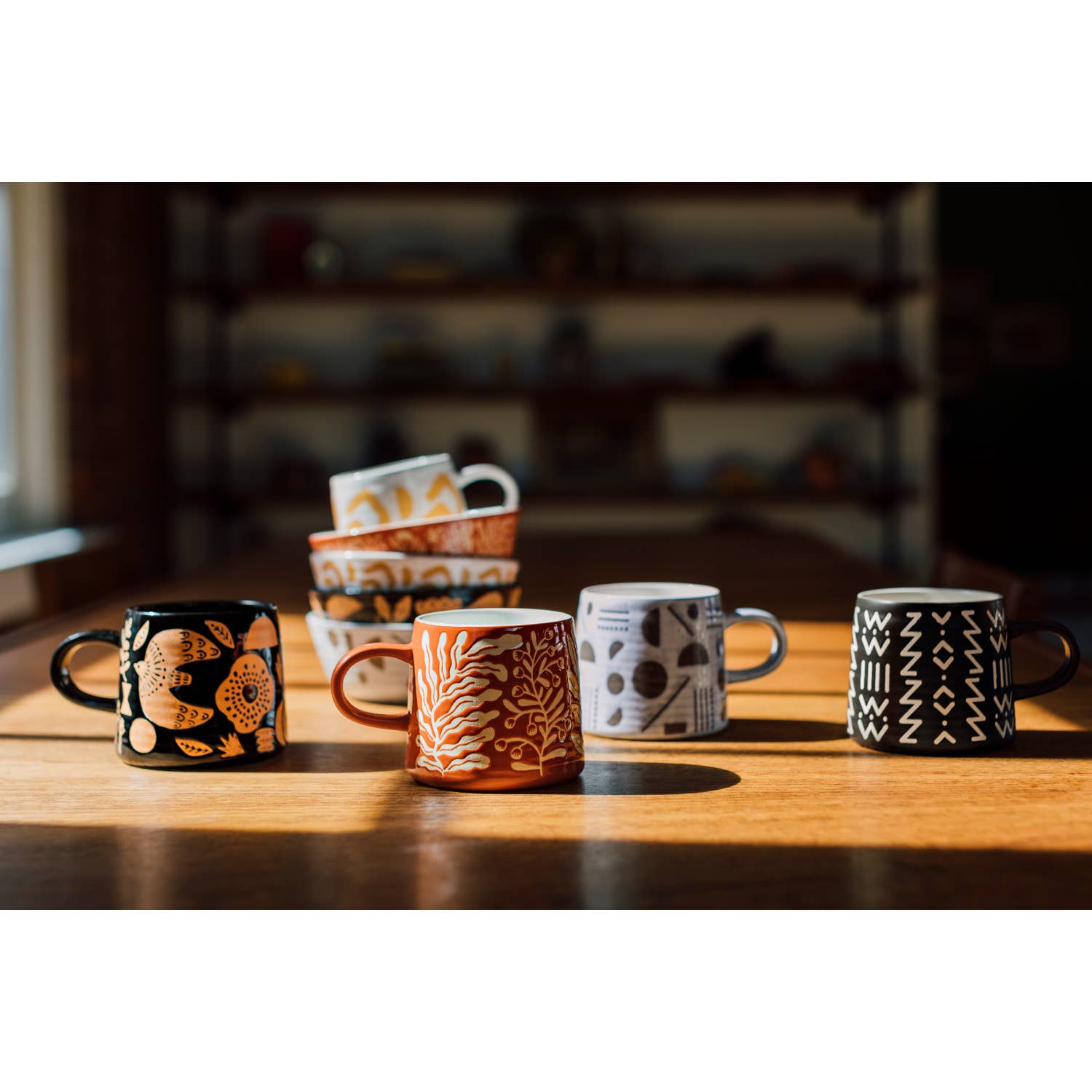 Danica Studio- Myth Imprint Stoneware Mugs 12 oz