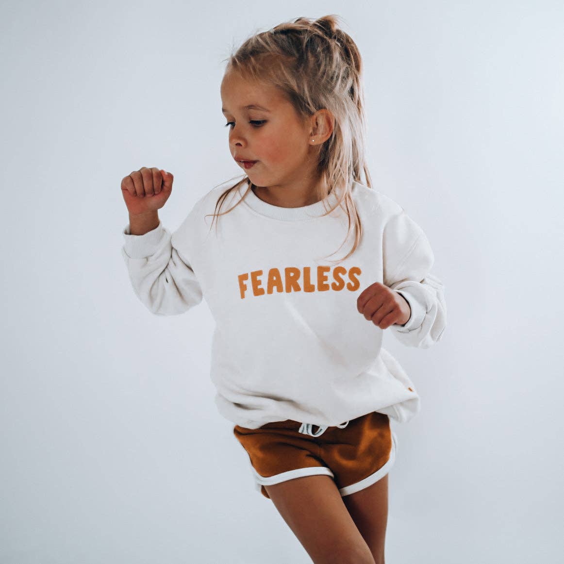 Minimalist Folk Co.- FEARLESS pullover | in mustard |oversized drop shoulder | KIDS
