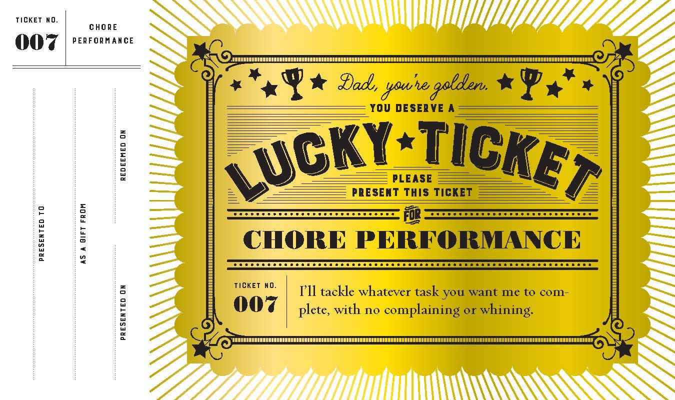 Chronicle Books- Lucky Tickets for Dad