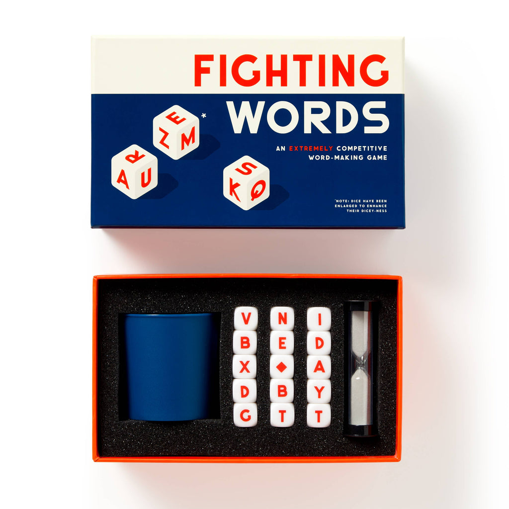 Chronicle Books- Brass Monkey Fighting Words Dice Game