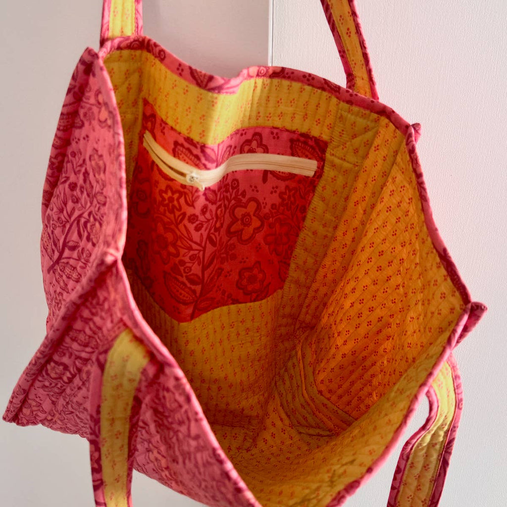 Handker- Lacey Quilted Tote