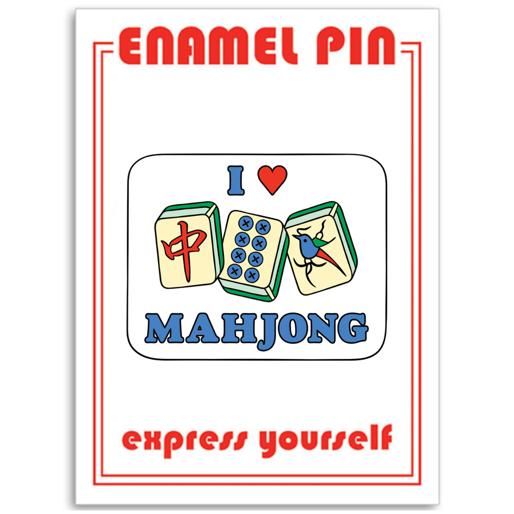 THE FOUND- I Heart Mahjong Pin