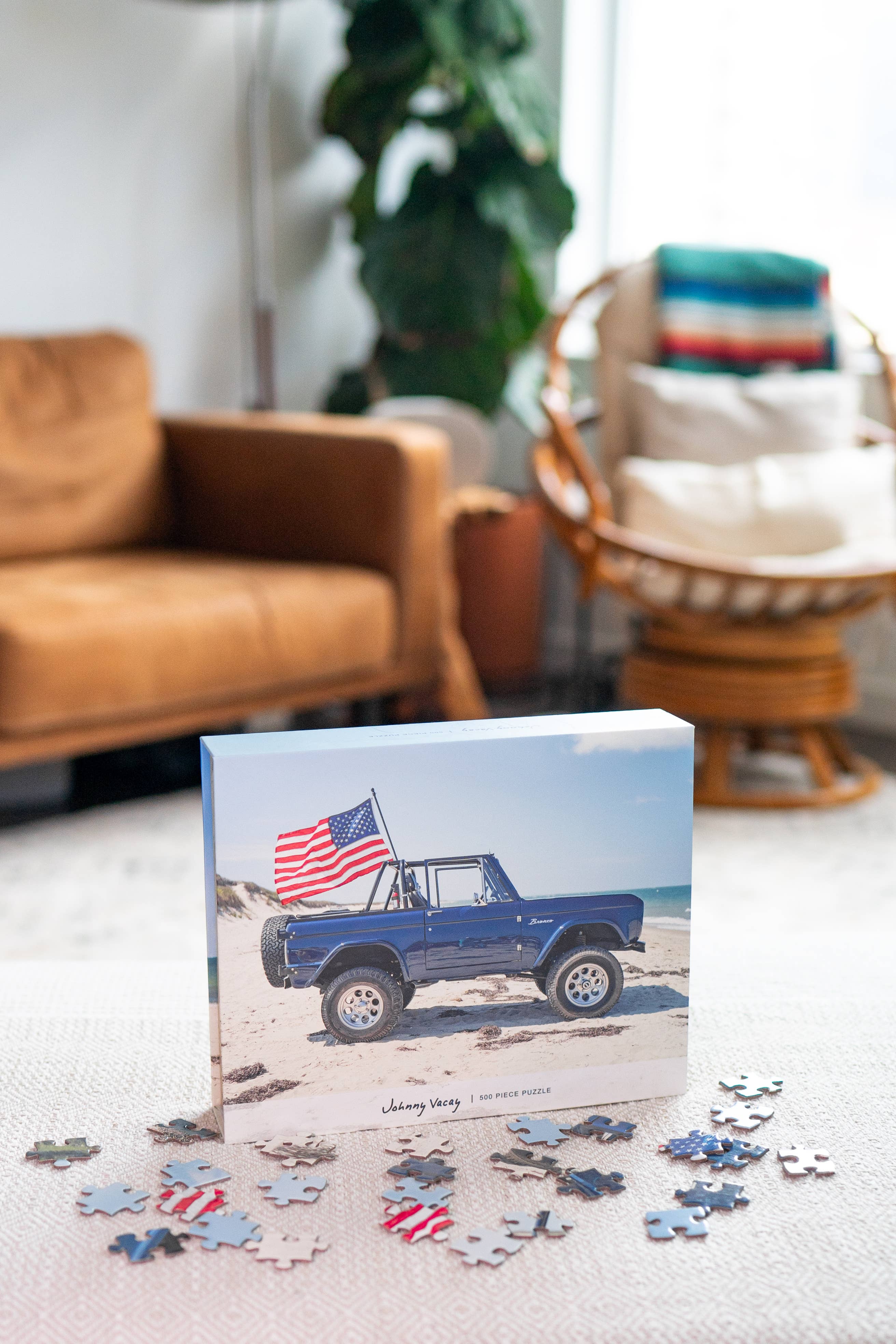 Johnny Vacay- American Bronco 500 Piece Puzzle