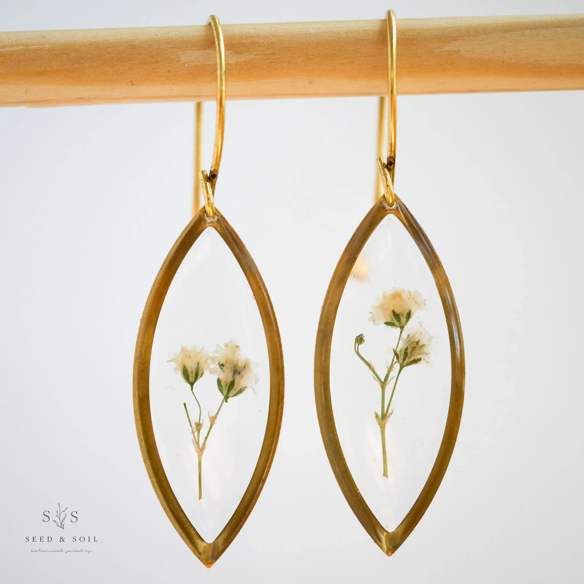 Seed & Soil- Marquise Earrings