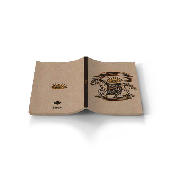 RaycoDesign — Western Horse Kraft Layflat Notebook KLC2316KL