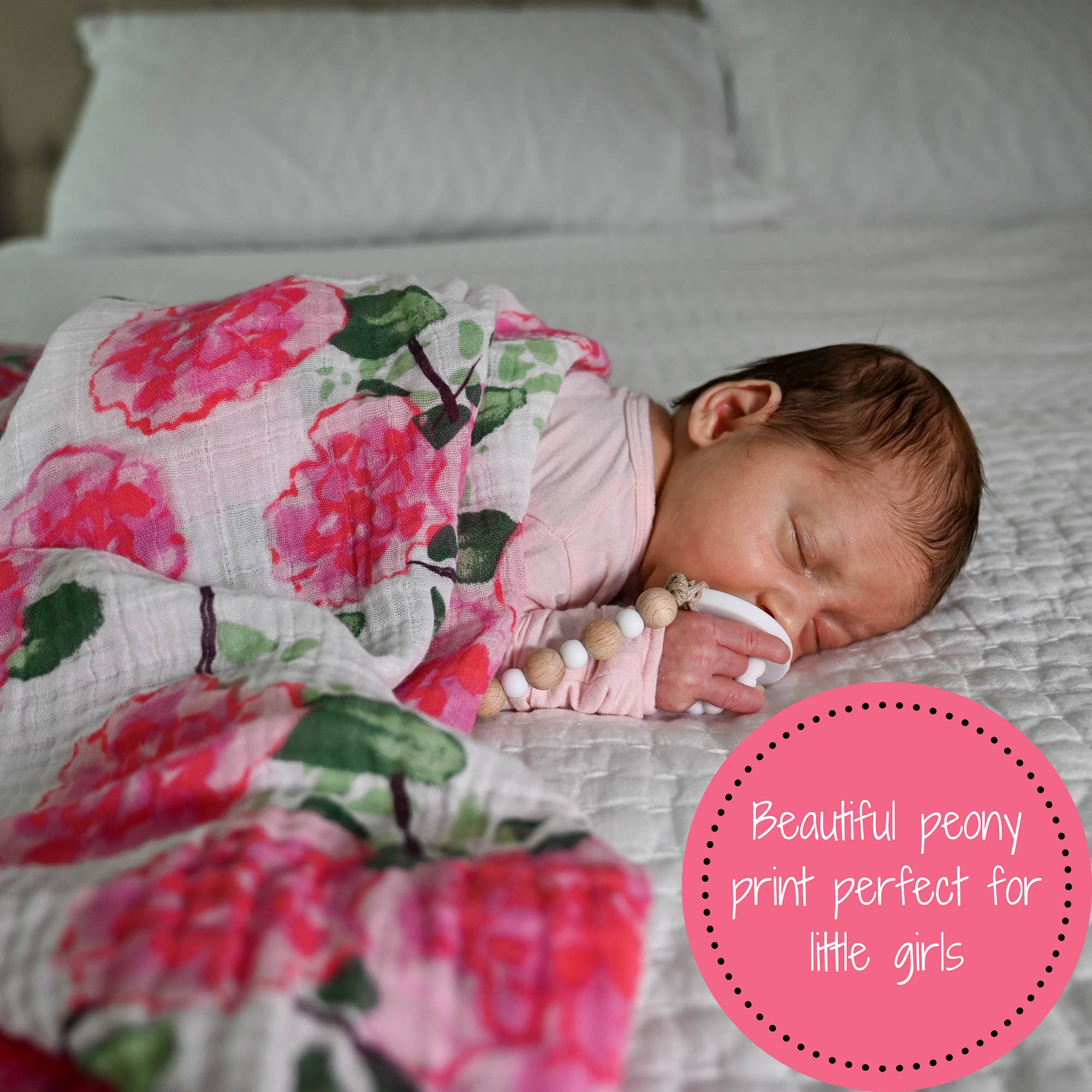 LollyBanks- Live Life in Full Bloom Baby Muslin Swaddle Blanket