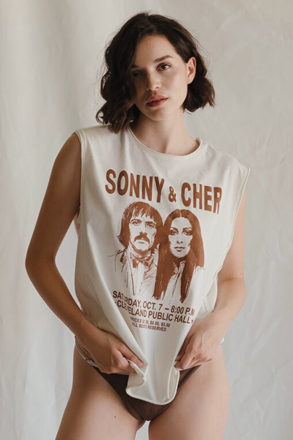 People of Leisure- Sonny & Cher Oversized Tank