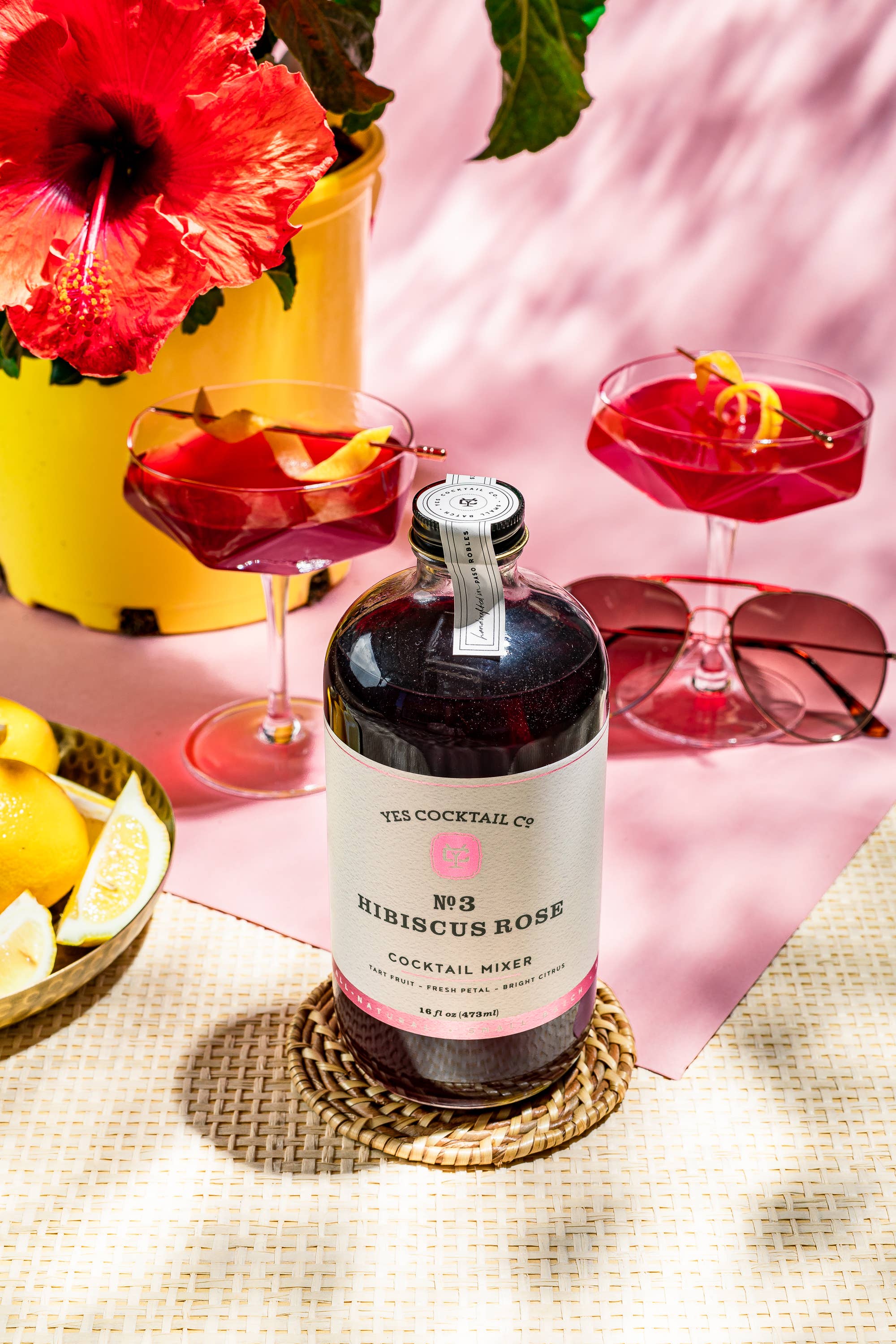 Yes Cocktail Co.-  Hibiscus Rose Cocktail Mixer
