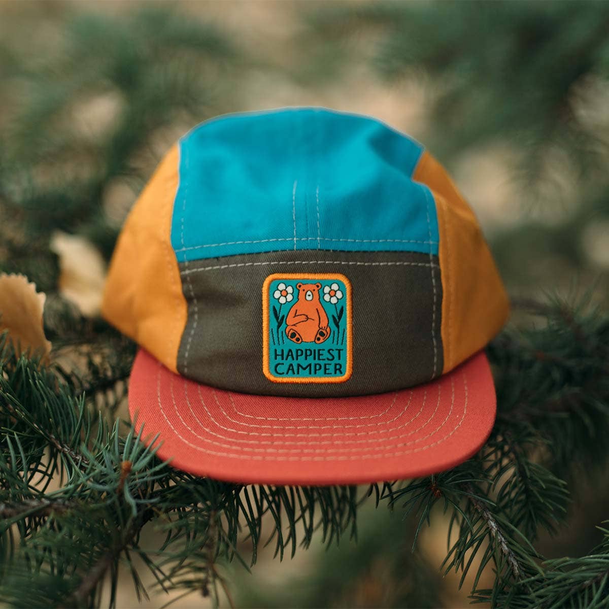 Trek Light- Happiest Camper Bear Baby & Kids Hat
