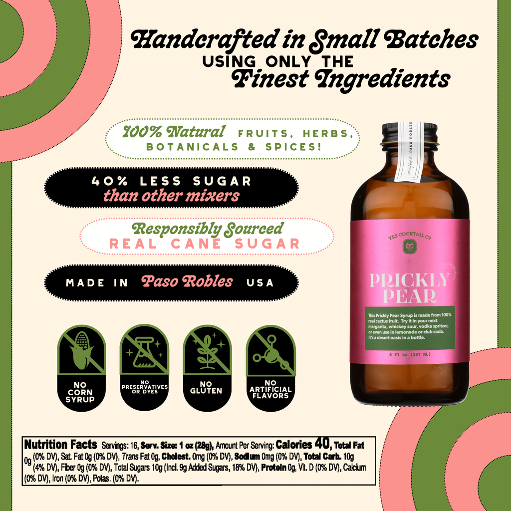 Yes Cocktail Co.- Prickly Pear Syrup