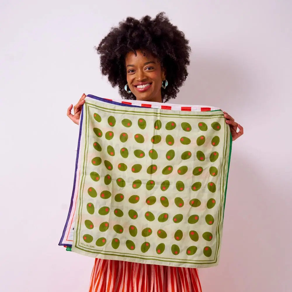 Ink + Alloy- Carson Print Scarf 21 x 21
