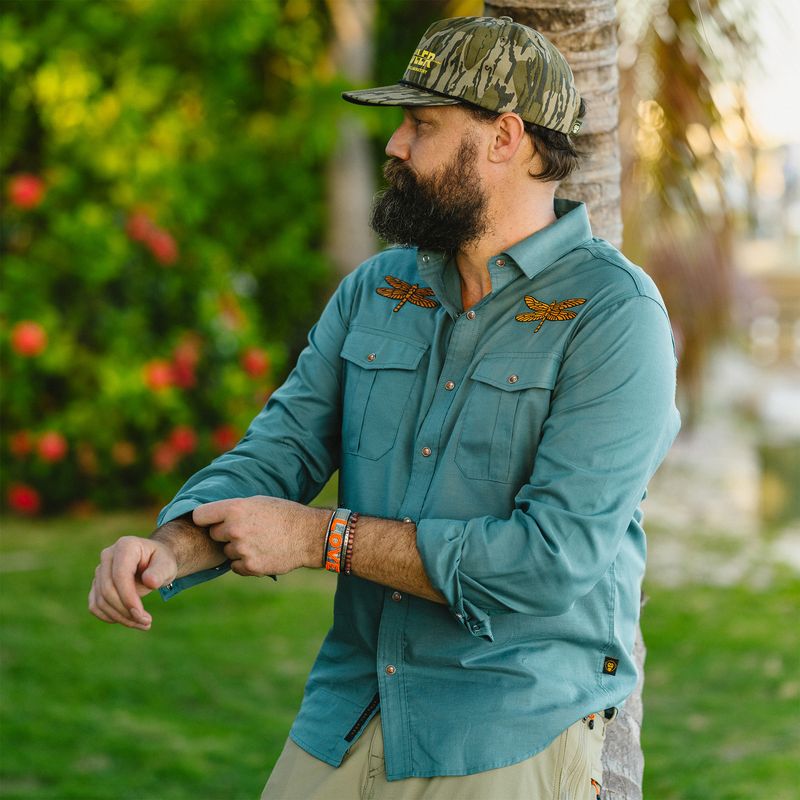 Howler Bros- Enter the Dragons Gaucho Snapshirt