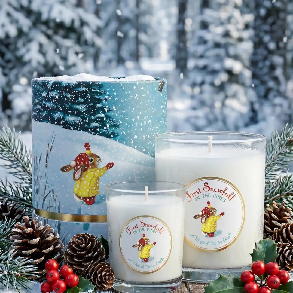Kala Corporation- First Snowfall 3 oz Votive Candle - Limited Edition Richard Scarry X Kalastyle Soap Co.