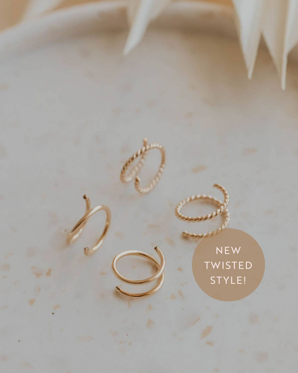 Hello Adorn- Tiny Twist Earrings | 14kt Gold Fill + Sterling Silver