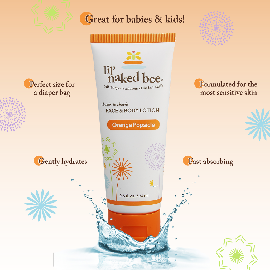The Naked Bee- 2.5 oz. Orange Popsicle Cheeks to Cheeks Face & Body Lotion