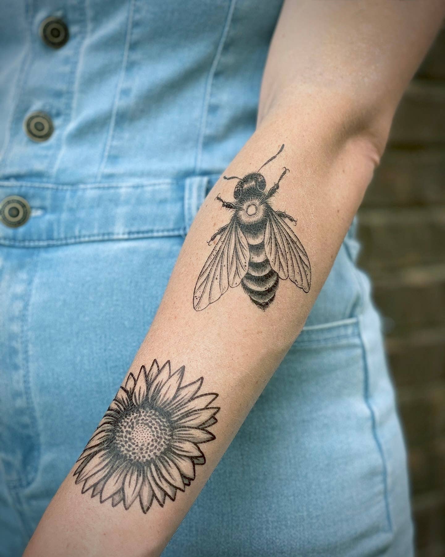 NatureTats- Sunflower Temporary Tattoo