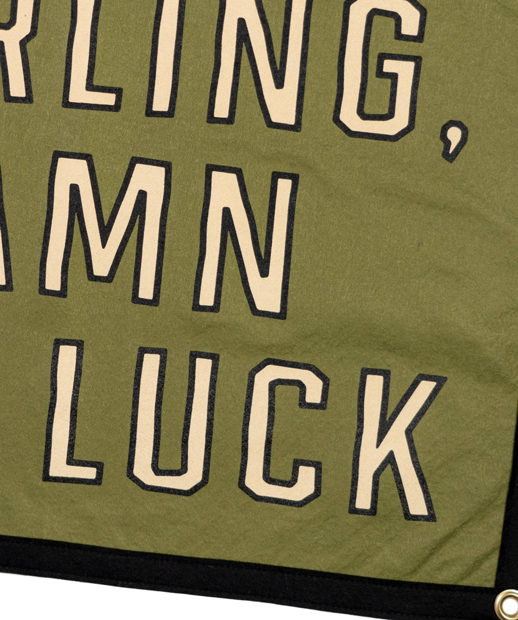 Oxford Pennant- Darling, Damn The Luck Camp Flag • John Moreland x Oxford Pennant
