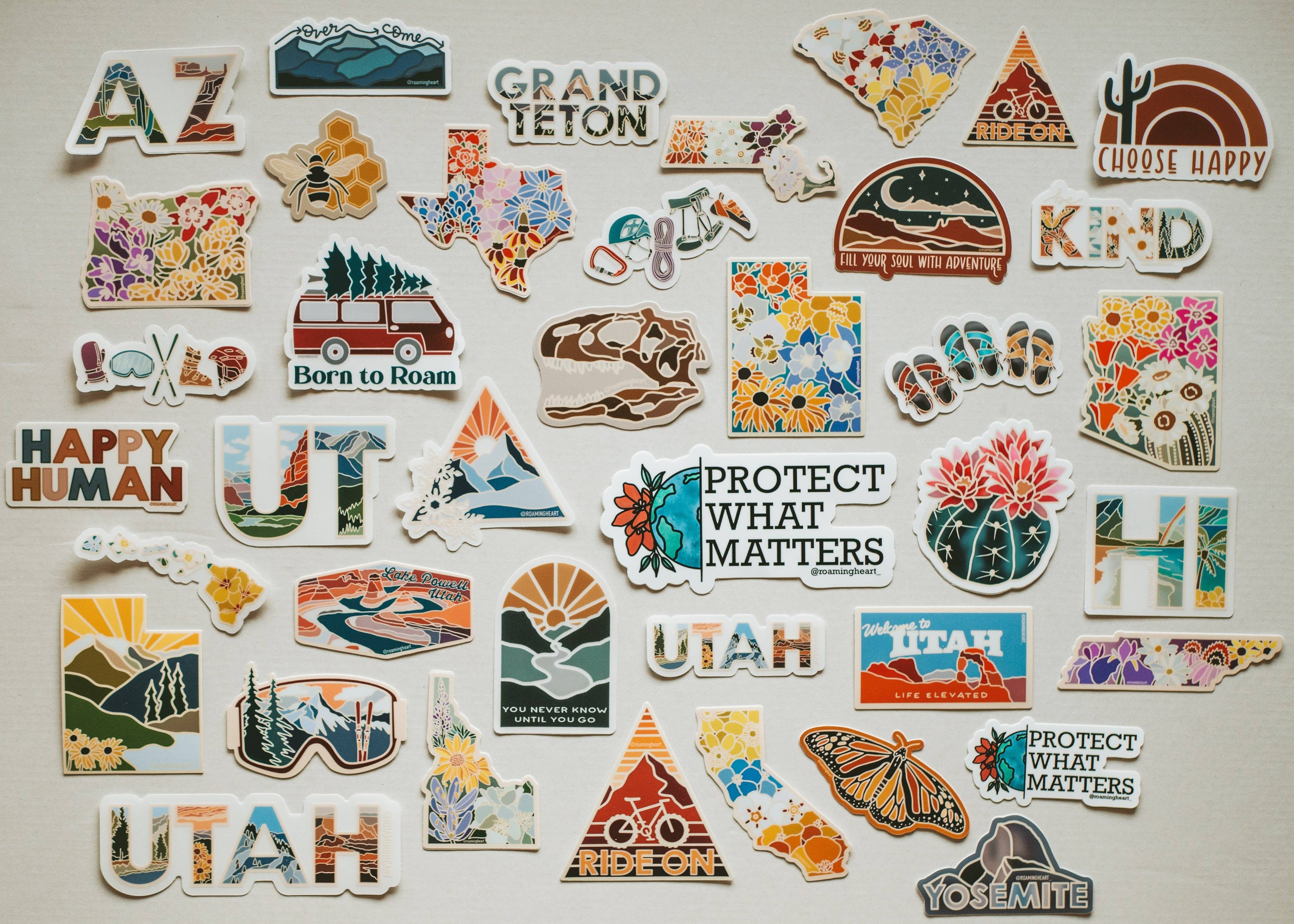 Roaming Heart- Dinosaur Fossil | Sticker