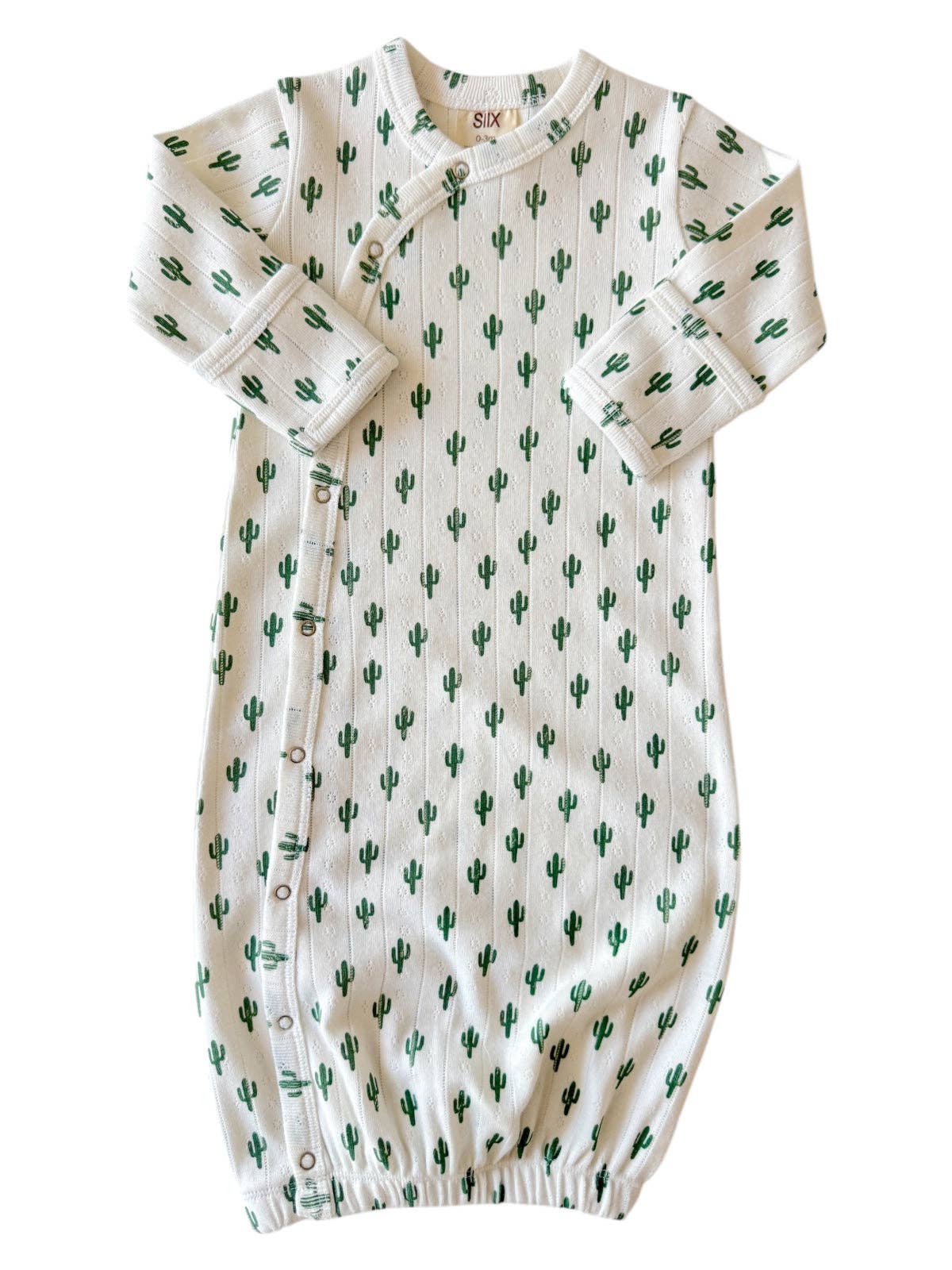 SIIX Collection- Cactus / Organic Pointelle Gown