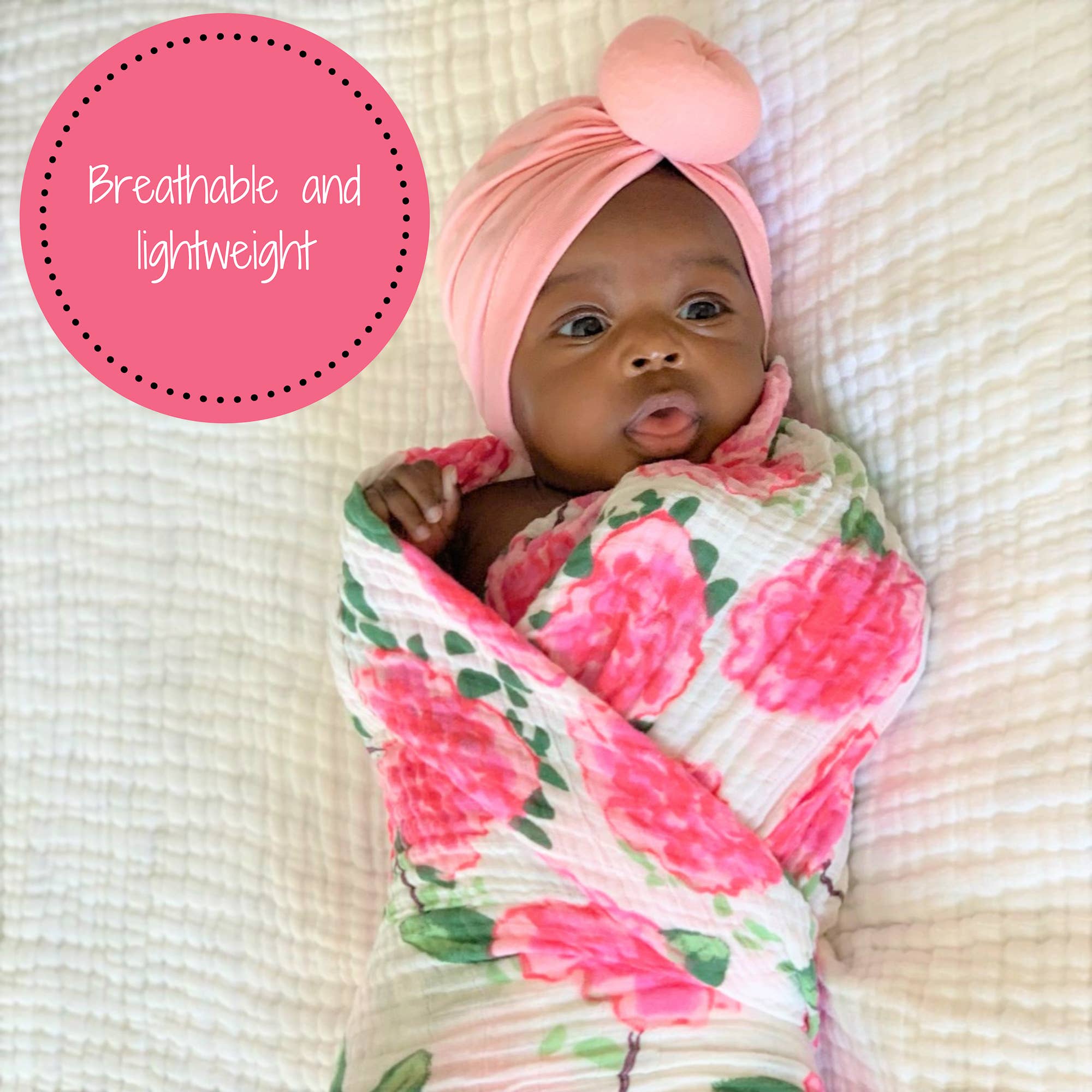 LollyBanks- Live Life in Full Bloom Baby Muslin Swaddle Blanket