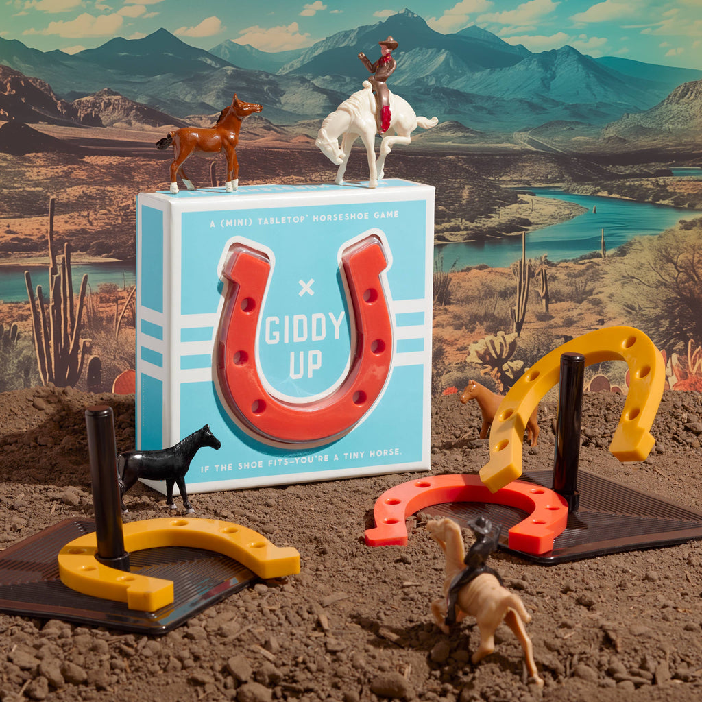 Brass Monkey- Giddy Up Tabletop Horseshoes Game