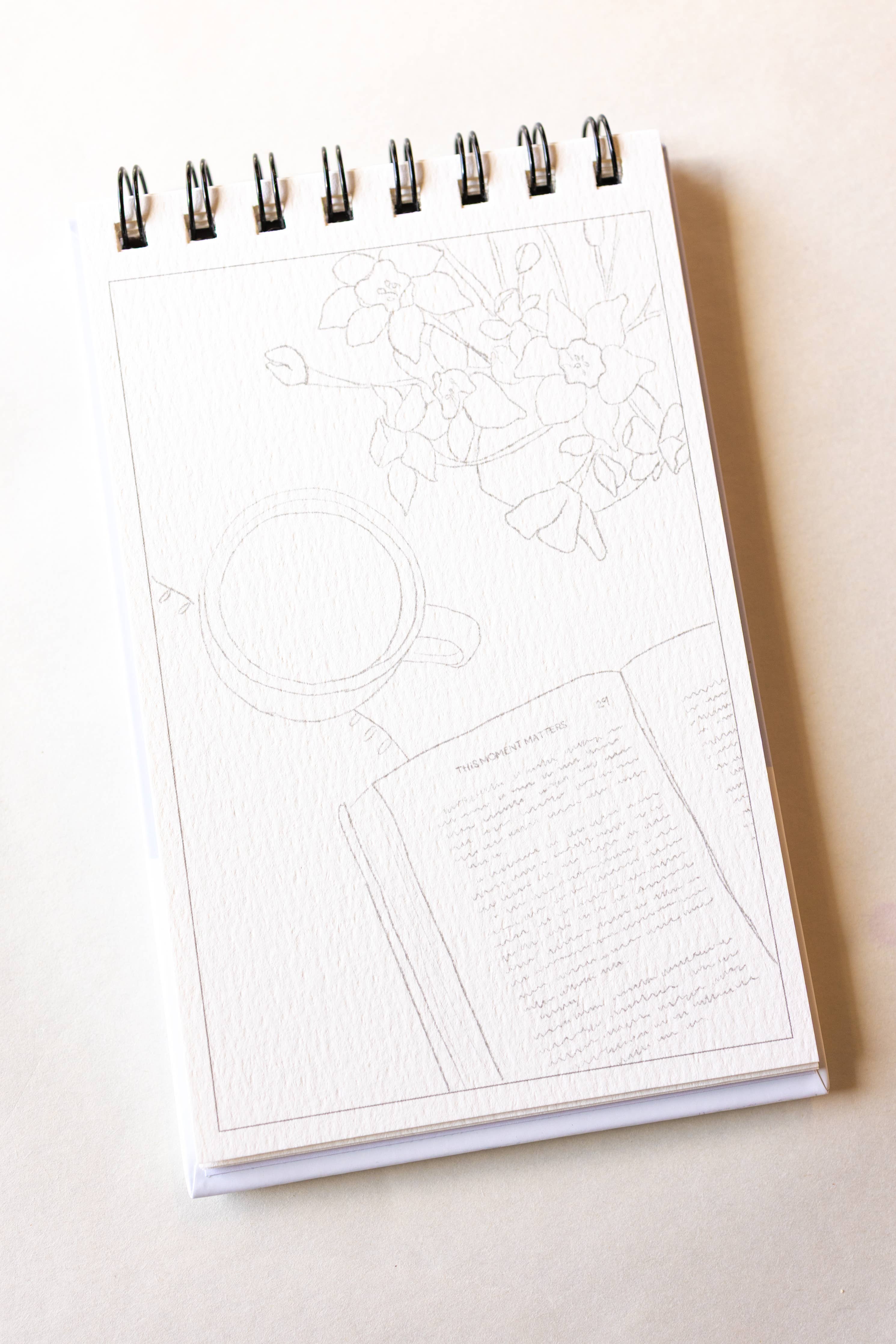 bailey rae studio-  A little bit of winter - mini watercoloring book