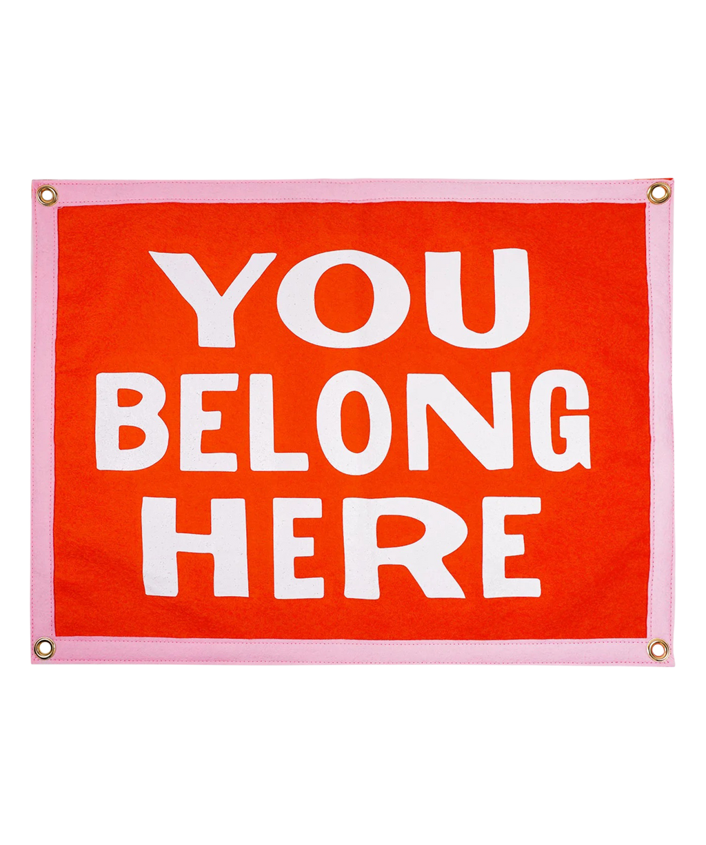 Oxford Pennant- You Belong Here Camp Flag