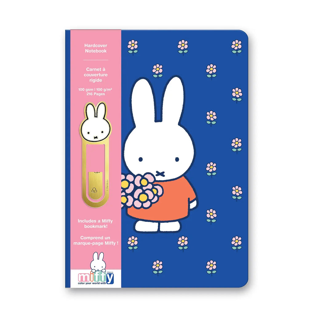 Studio Oh!- Miffy Dreamy Petals Hardcover Notebook with Enamel Bookmark