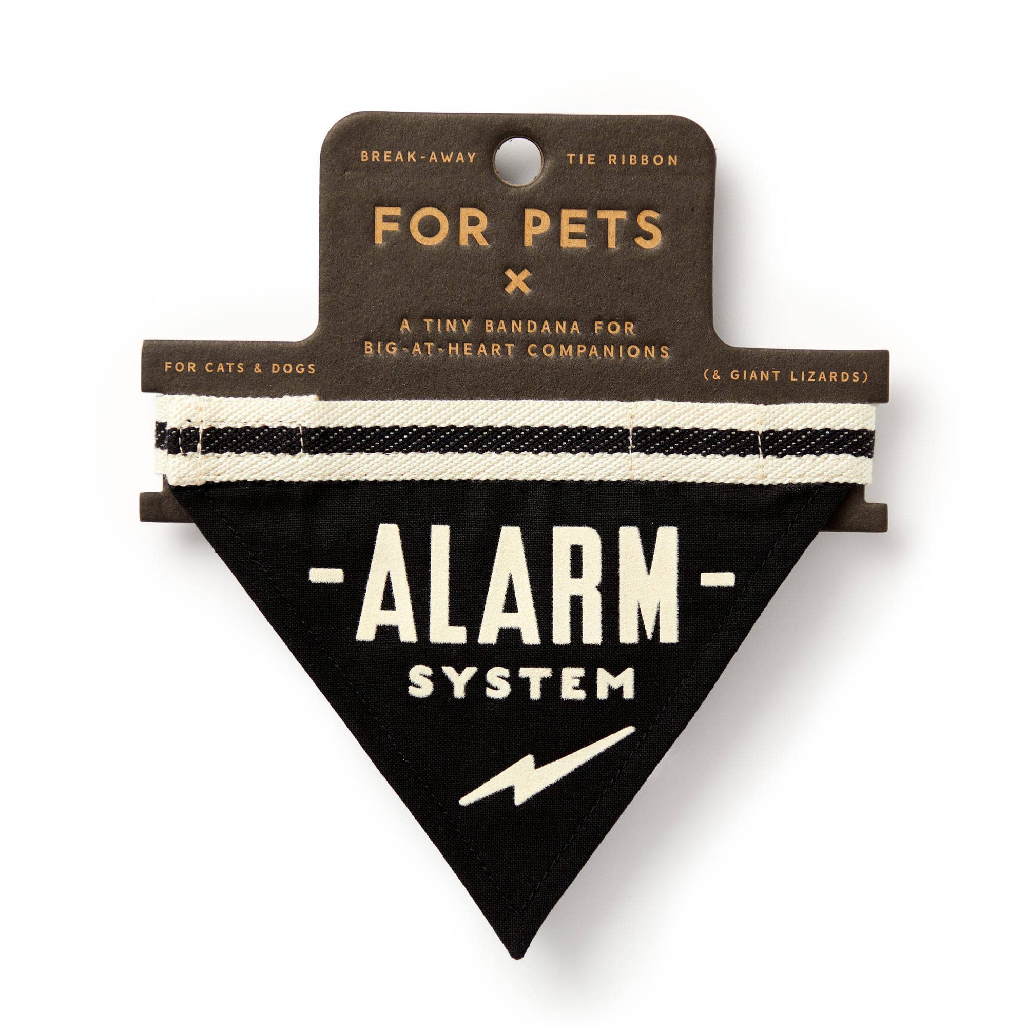Chronicle Books- Brass Monkey Alarm System Small Pet Bandana