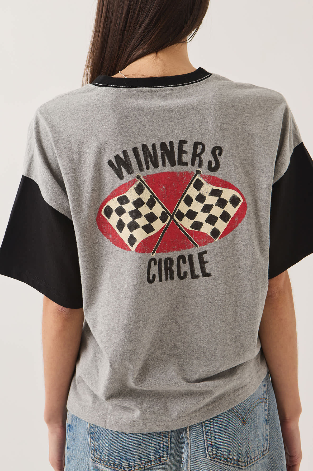 Brixton- Winners Circle Boxy Football T-Shirt