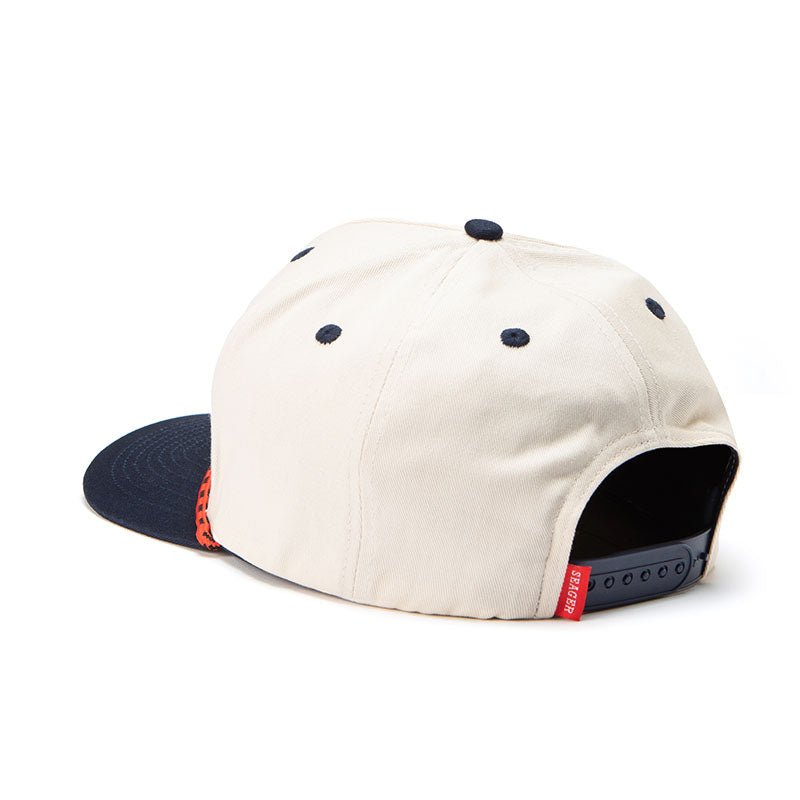 Seager- Branded Snapback Cream/Navy