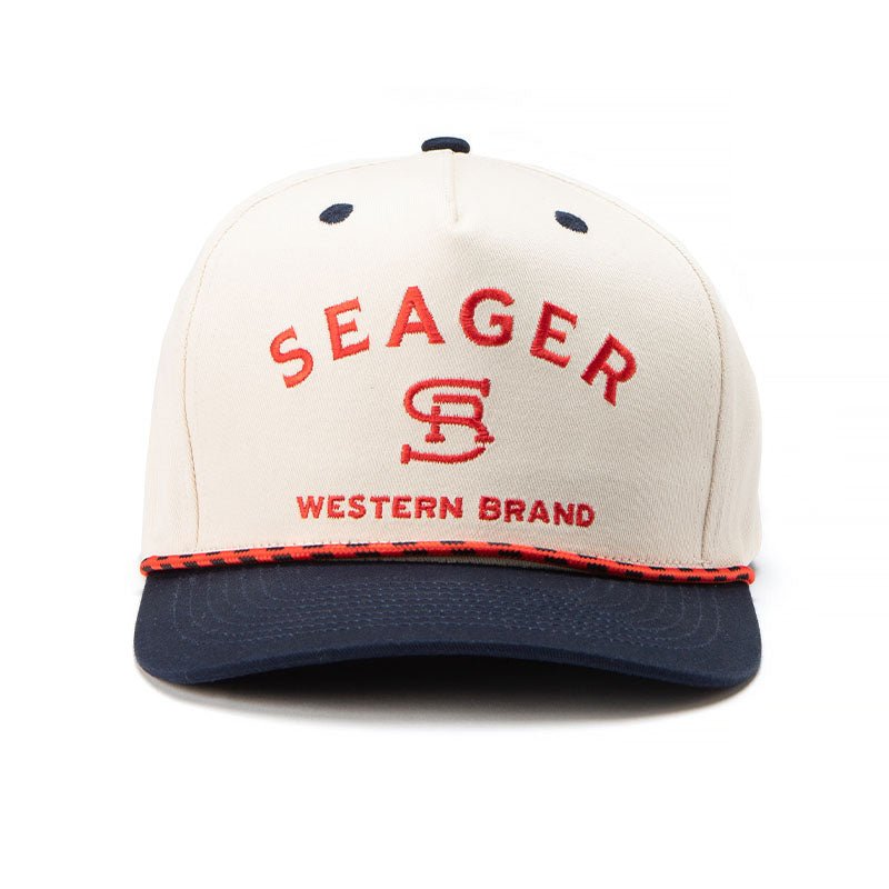 Seager- Branded Snapback Cream/Navy