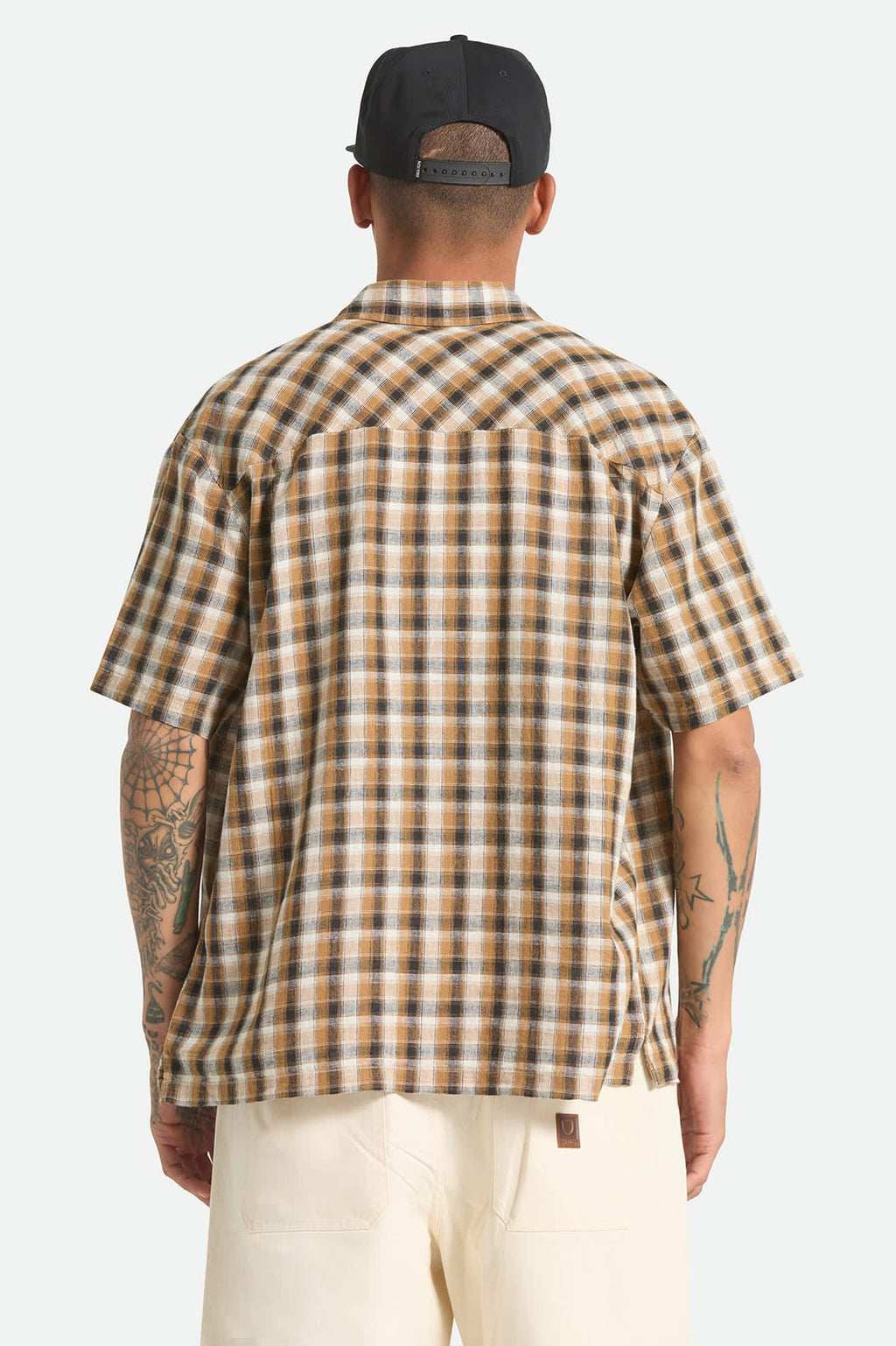 Brixton- Cru Linen Blend Plaid Shirt
