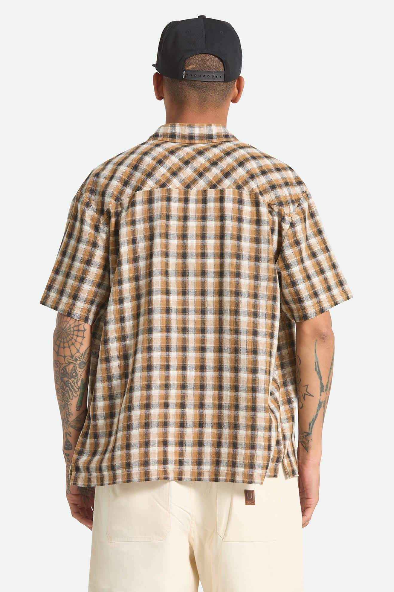 Brixton- Cru Linen Blend Plaid Shirt