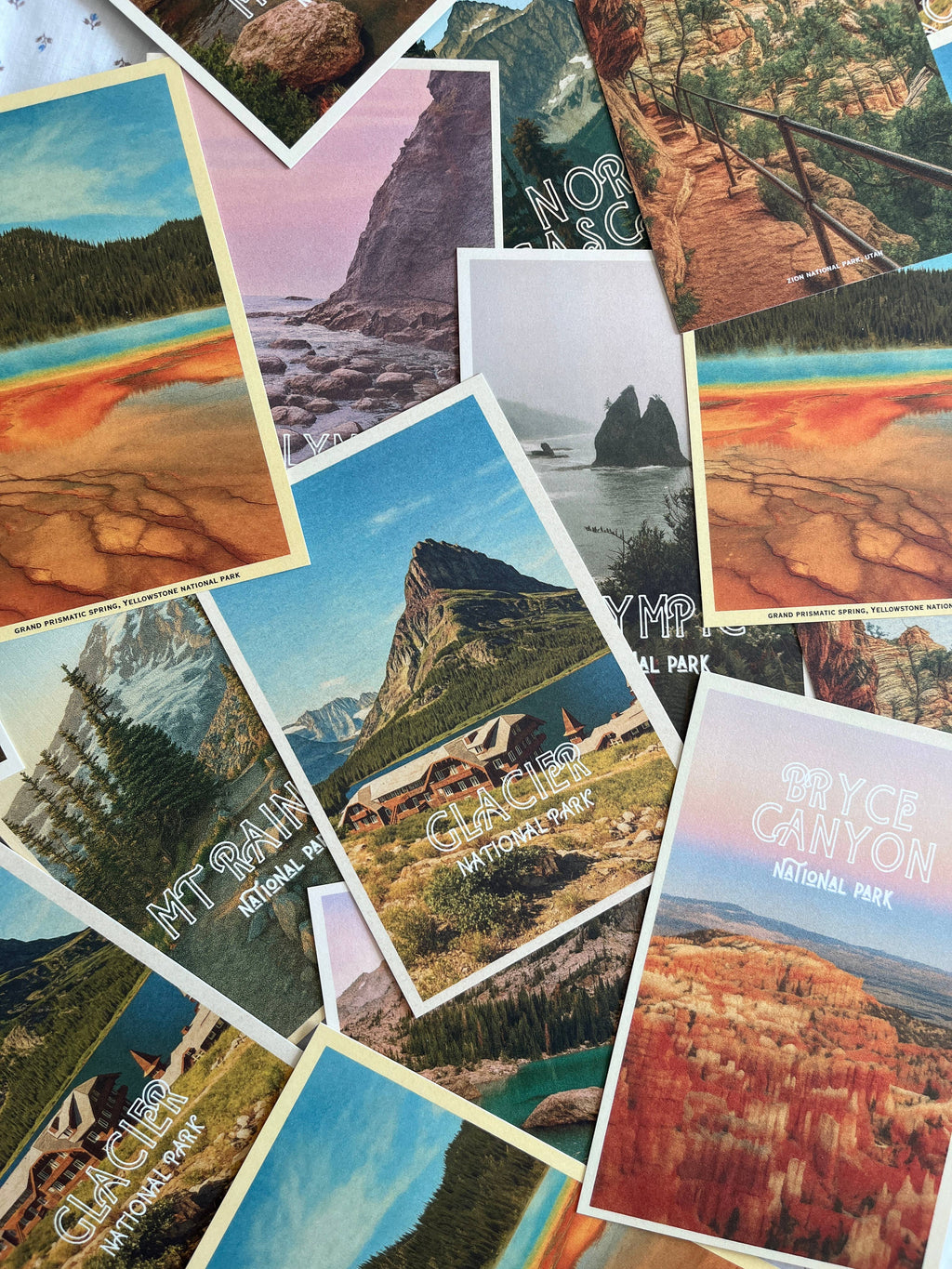 Traildust Goods- Bryce Canyon Vintage Inspired 4x6 Postcards (Bryce Point)