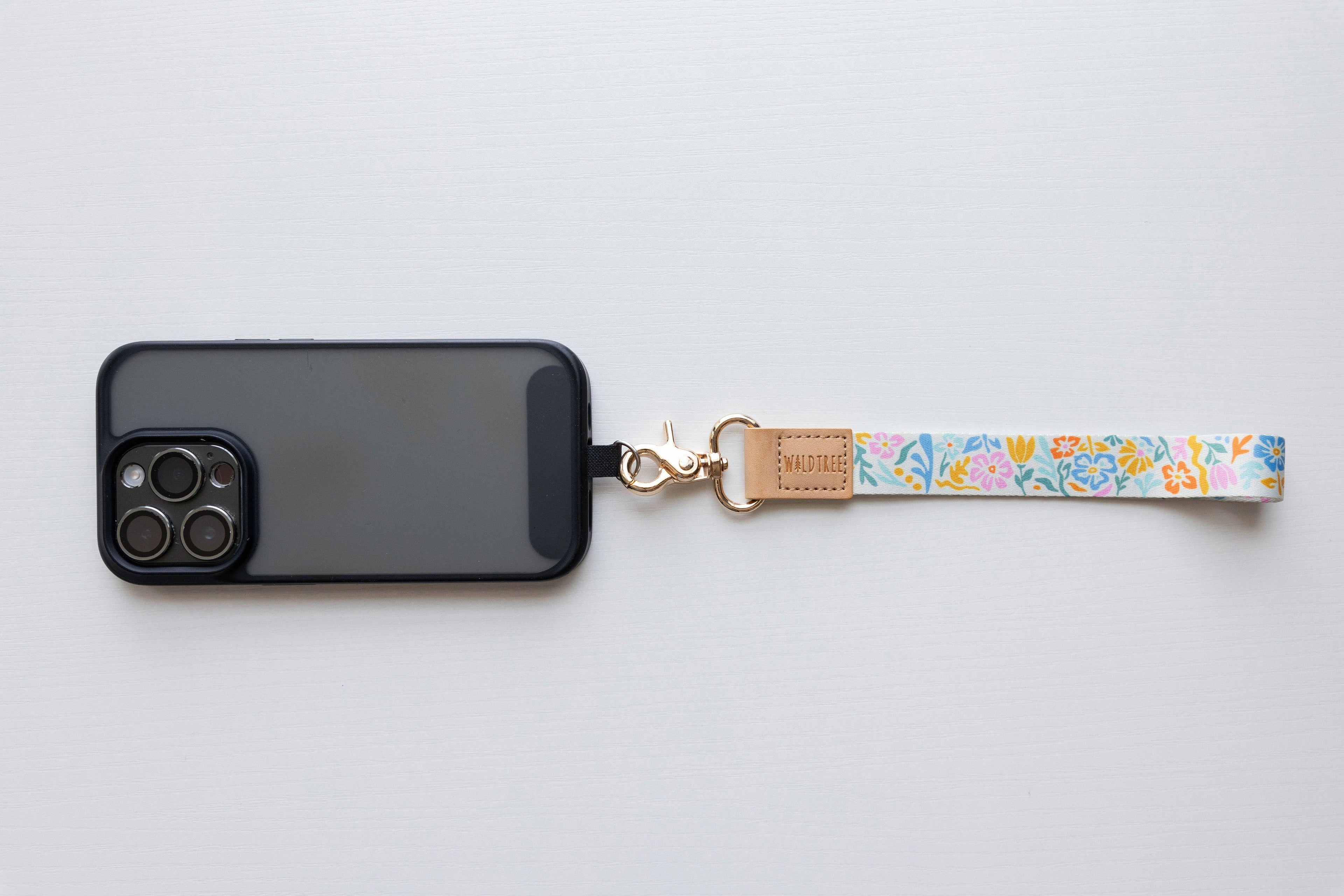 Wildtree- Summer Floral Wristlet Keychain - Floral Printed Design