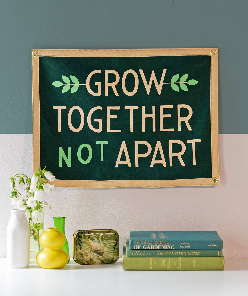 Oxford Pennant- Grow Together Not Apart Camp Flag