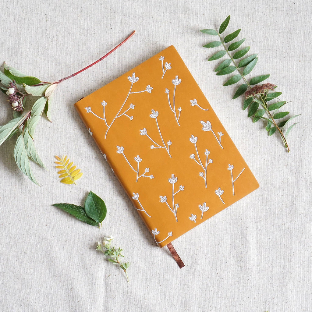 Denik- Samantha Embroidered Layflat Journal Notebook