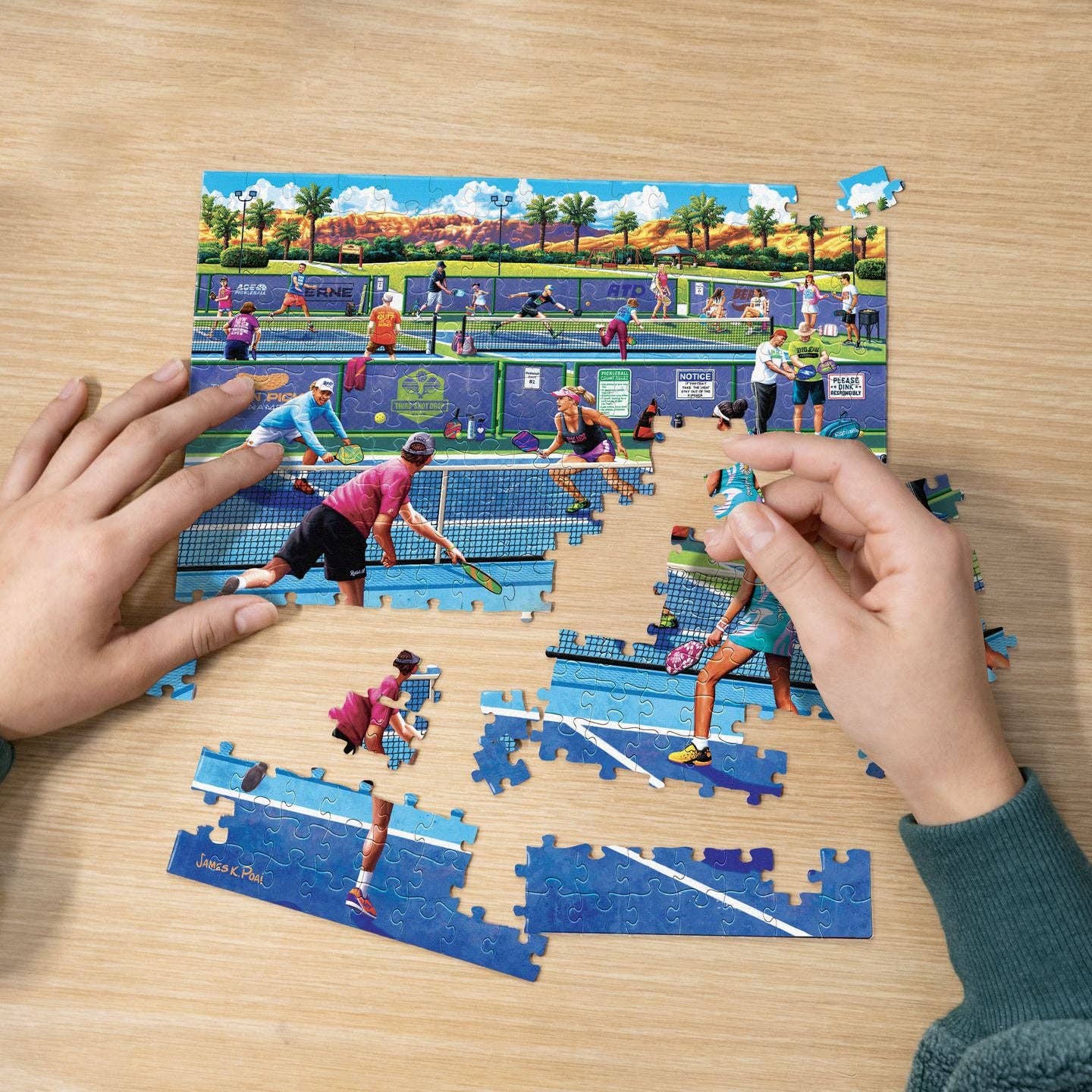 Boardwalk Puzzle Company- Pickleball - Personal Puzzle - 210 Piece