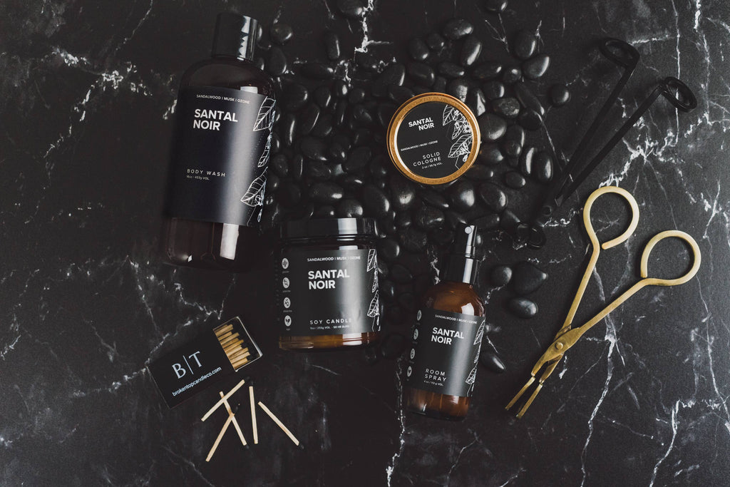Broken Top Brands- Santal Noir - 4 oz Body Mist & Room Spray- Men's