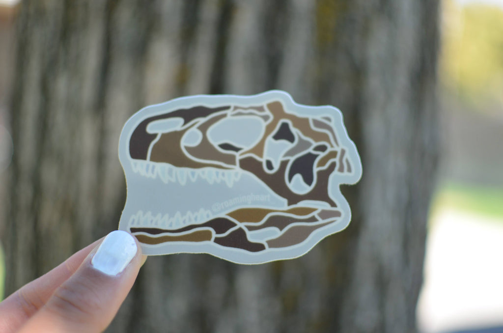 Roaming Heart- Dinosaur Fossil | Sticker