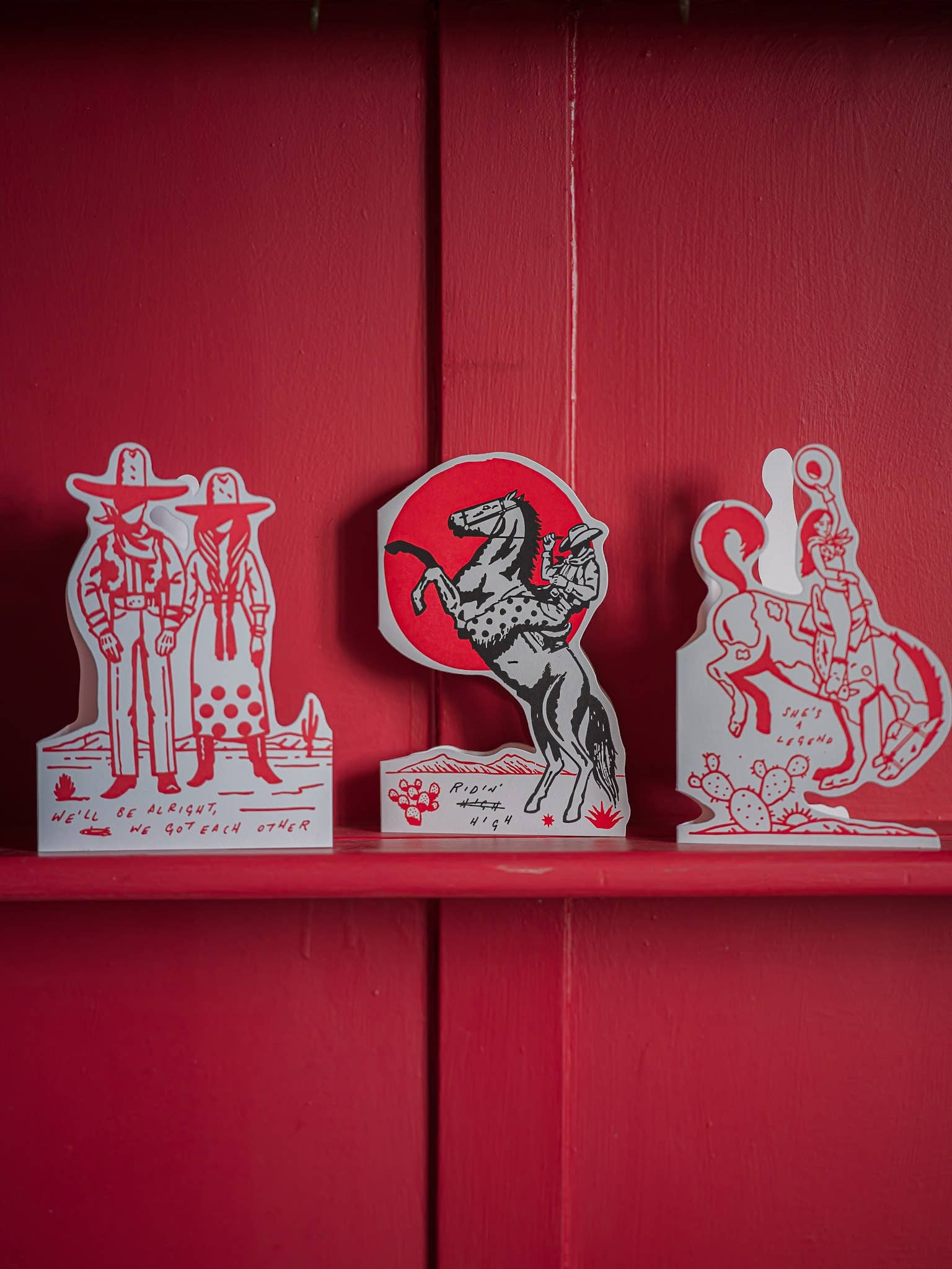 Archivist- Ridin' High Cowboy | Cut-Out - Greeting Card