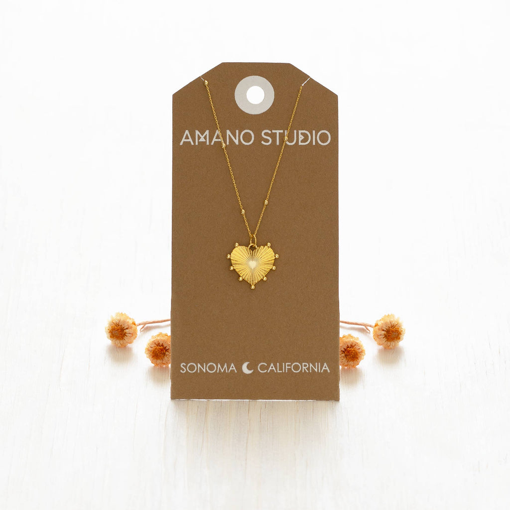 Amano Studio- Renaissance Heart Pendant Necklace