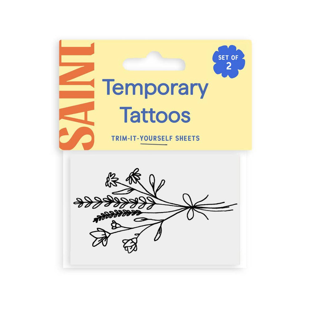 Saint Tattoos- Garden Stems Temporary Tattoos