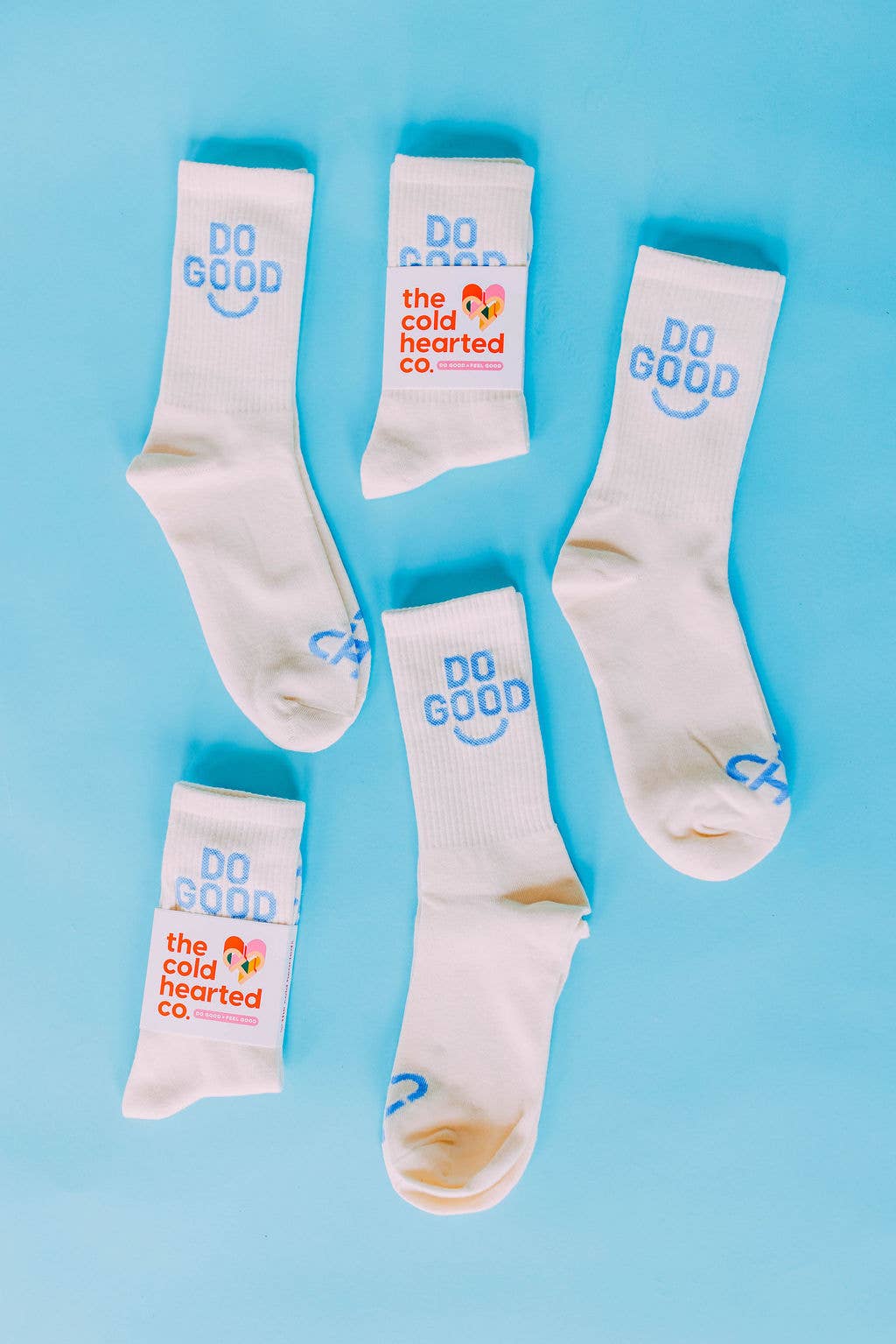 Cold Heart Collective- Cute Do Good Smiley Crew Socks